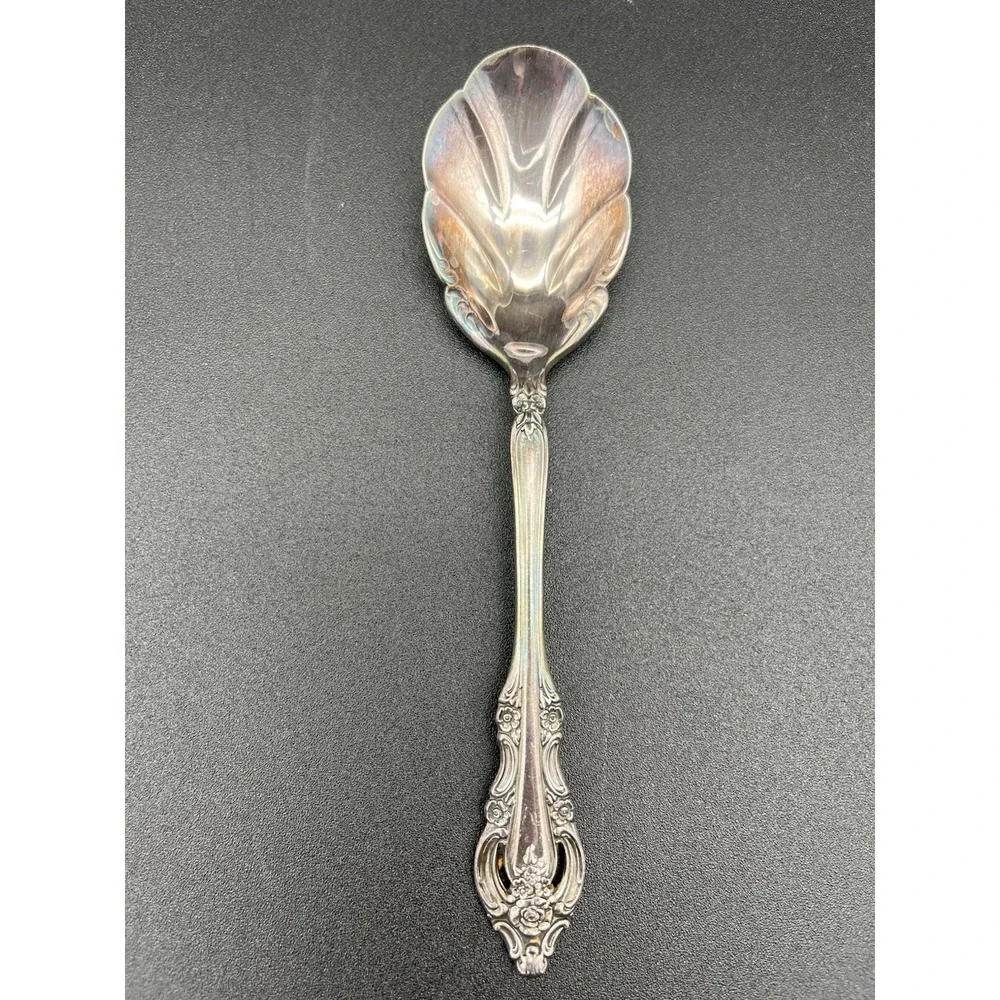 Silver Artistry Scalloped Sugar Spoon Silverplate By Oneida